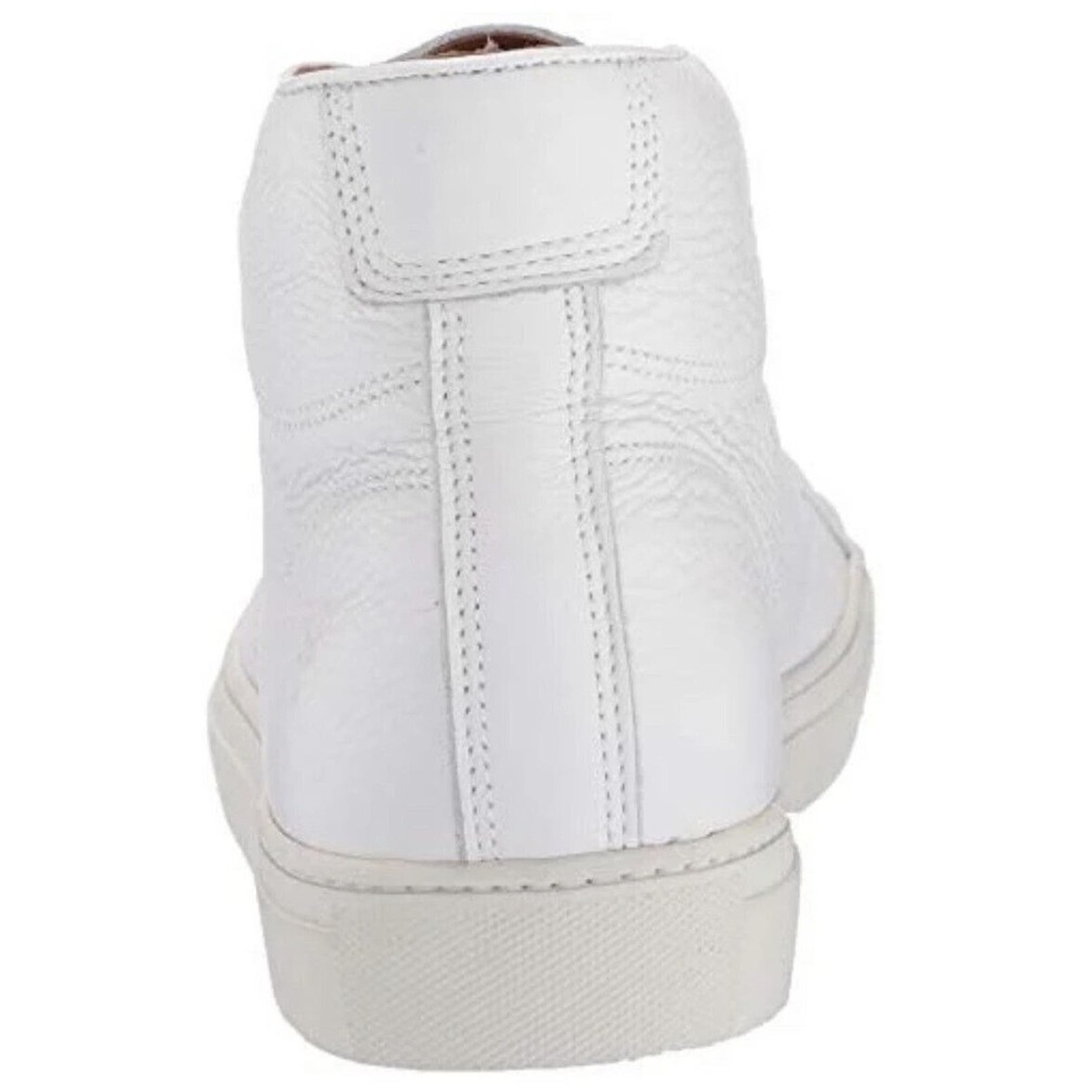 Frye Men's Walker Mid Lace White Leather Sneaker Size 9M Made in USA - Picture 3 of 7